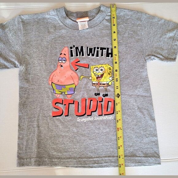 Vintage 2003 SpongeBob Boys Tee Youth 6/7 NWOT - Picture 8 of 9
